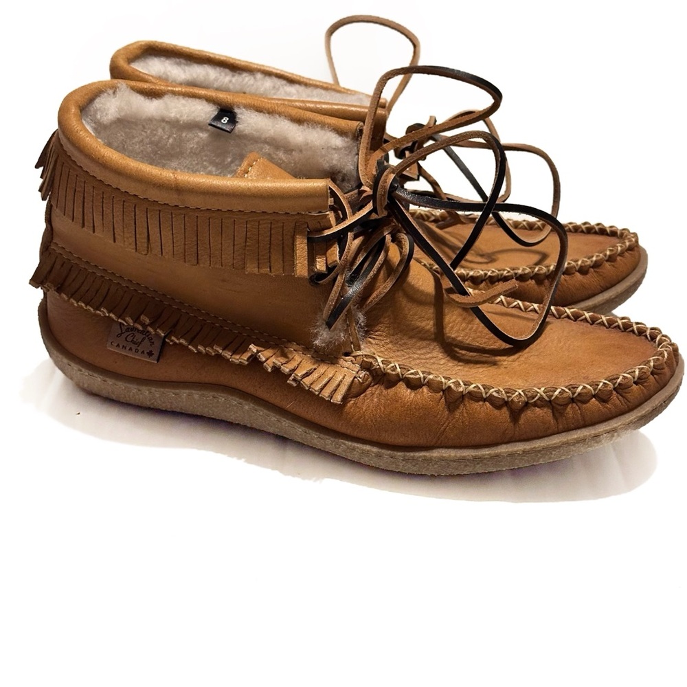Laurentian Chief Apache Style Lined Slippers